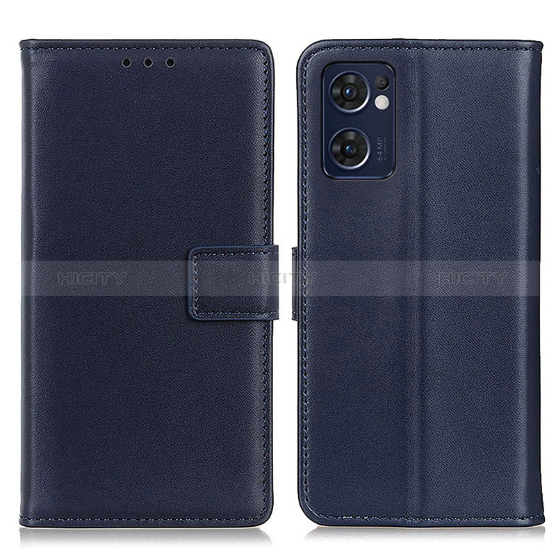 Coque Portefeuille Livre Cuir Etui Clapet A08D pour OnePlus Nord CE 2 5G Bleu Plus