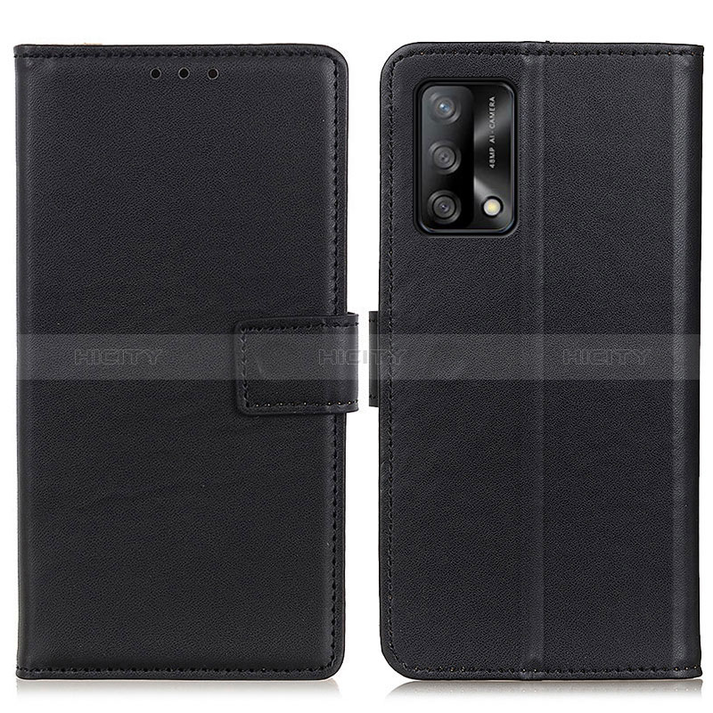 Coque Portefeuille Livre Cuir Etui Clapet A08D pour Oppo A95 4G Noir Plus