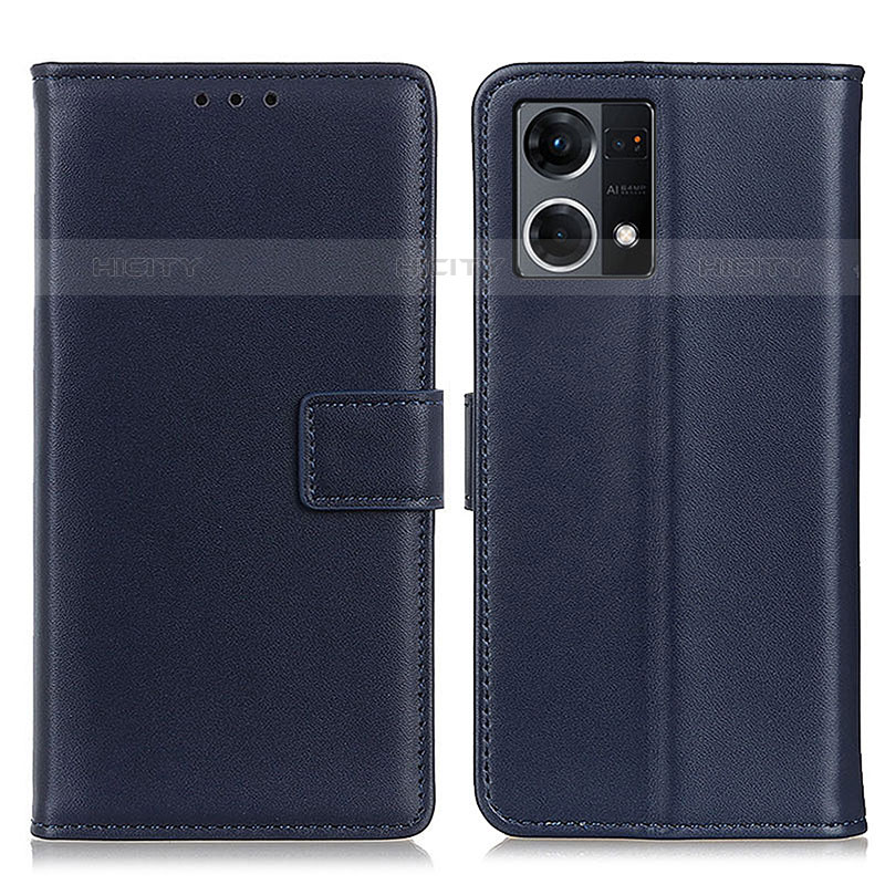 Coque Portefeuille Livre Cuir Etui Clapet A08D pour Oppo F21 Pro 4G Bleu Plus