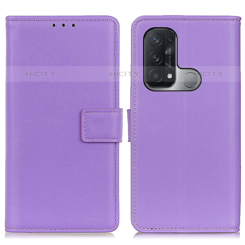 Coque Portefeuille Livre Cuir Etui Clapet A08D pour Oppo Reno5 A Violet Plus