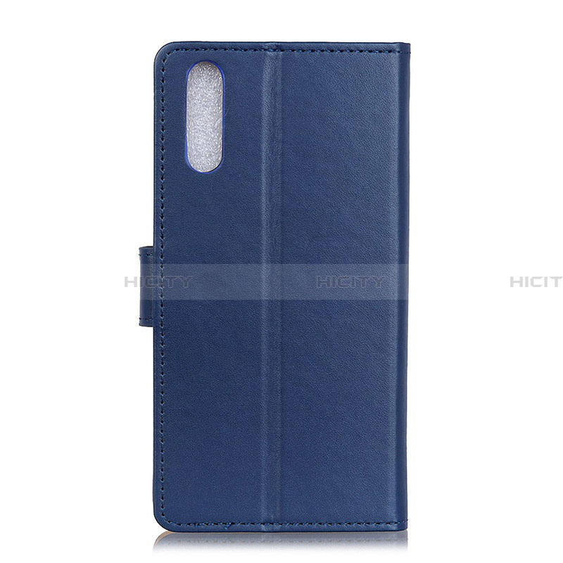 Coque Portefeuille Livre Cuir Etui Clapet A08D pour Samsung Galaxy A02 Bleu Plus