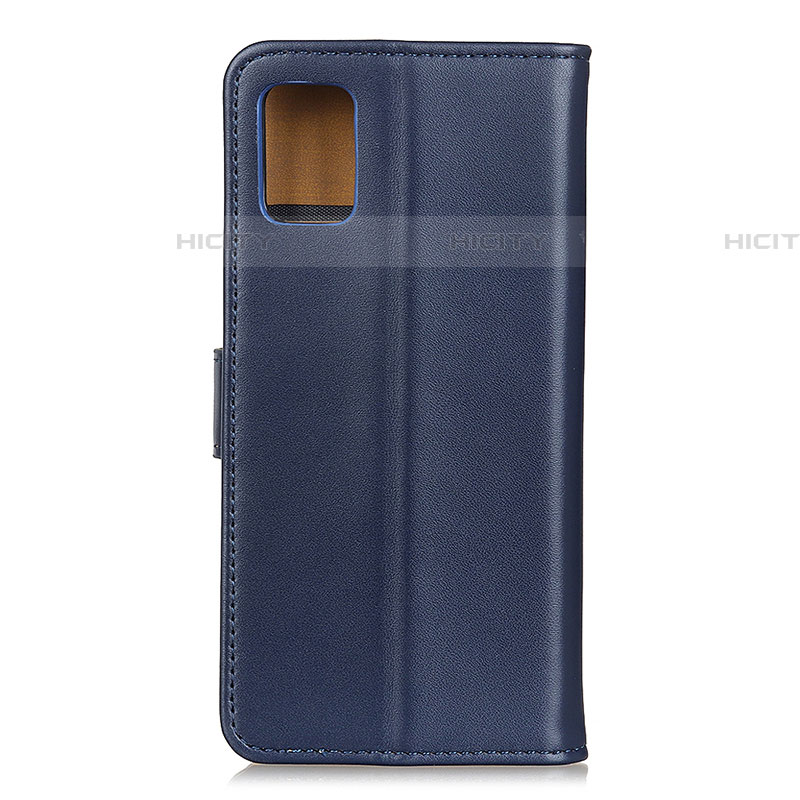 Coque Portefeuille Livre Cuir Etui Clapet A08D pour Samsung Galaxy A72 4G Bleu Plus