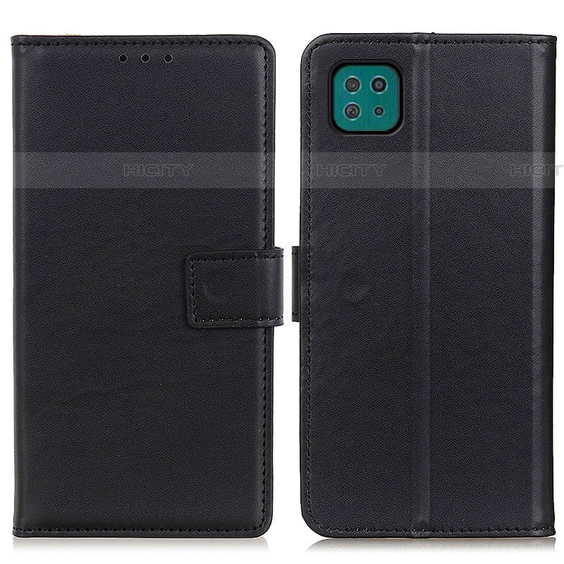 Coque Portefeuille Livre Cuir Etui Clapet A08D pour Samsung Galaxy F42 5G Noir Plus