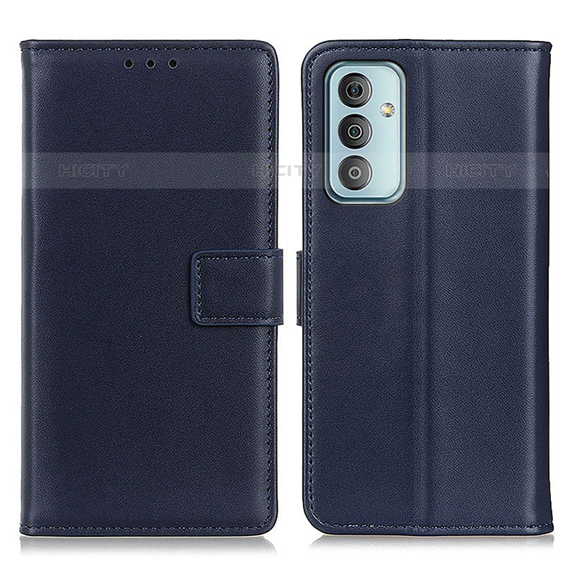 Coque Portefeuille Livre Cuir Etui Clapet A08D pour Samsung Galaxy M23 5G Bleu Plus