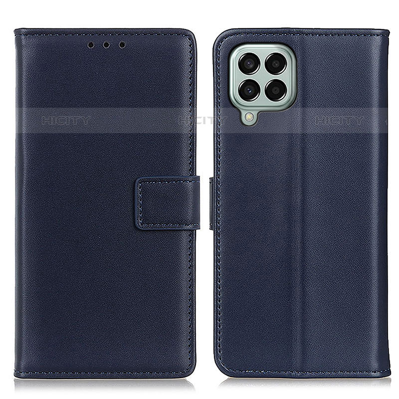 Coque Portefeuille Livre Cuir Etui Clapet A08D pour Samsung Galaxy M33 5G Bleu Plus