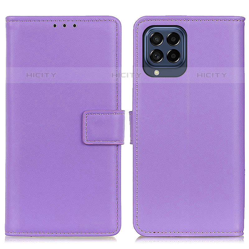 Coque Portefeuille Livre Cuir Etui Clapet A08D pour Samsung Galaxy M53 5G Violet Plus