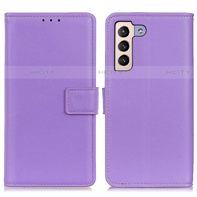 Coque Portefeuille Livre Cuir Etui Clapet A08D pour Samsung Galaxy S21 5G Violet Plus