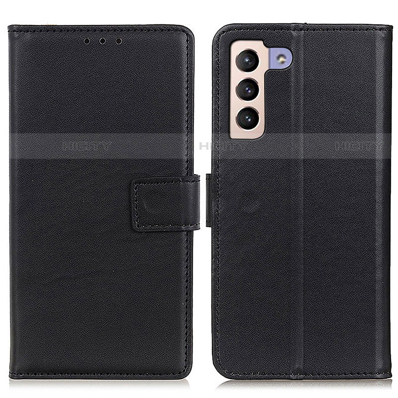 Coque Portefeuille Livre Cuir Etui Clapet A08D pour Samsung Galaxy S21 FE 5G Noir Plus