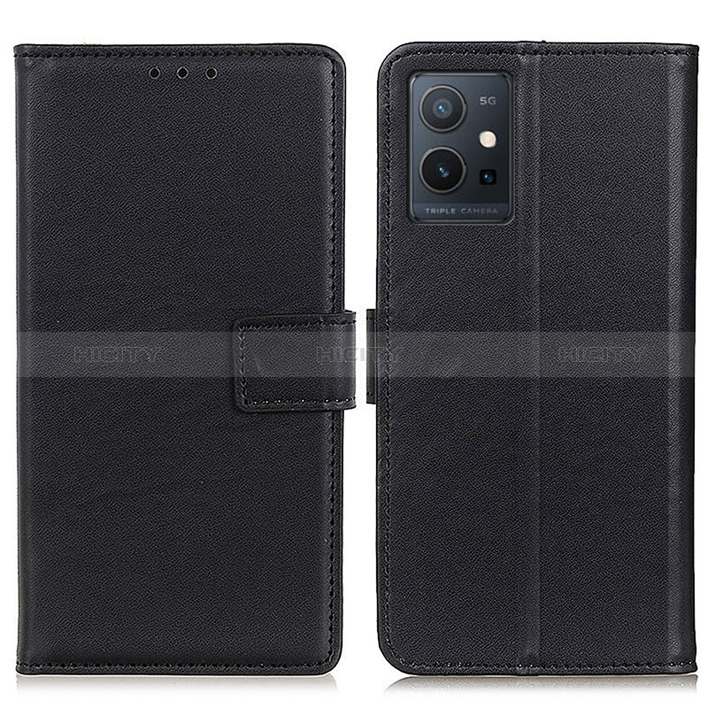 Coque Portefeuille Livre Cuir Etui Clapet A08D pour Vivo Y30 5G Noir Plus