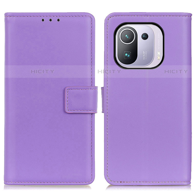 Coque Portefeuille Livre Cuir Etui Clapet A08D pour Xiaomi Mi 11 Pro 5G Violet Plus