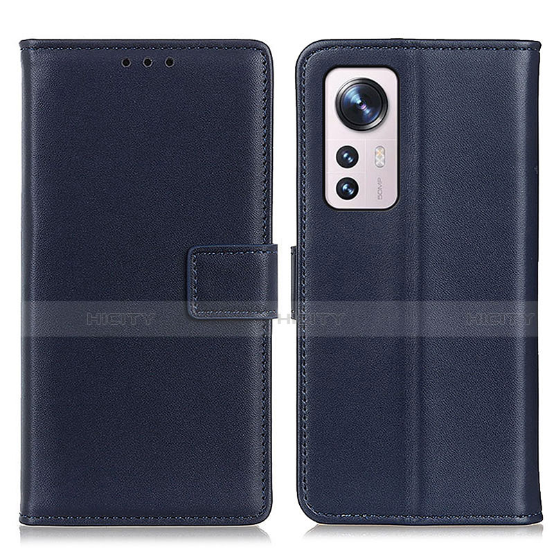 Coque Portefeuille Livre Cuir Etui Clapet A08D pour Xiaomi Mi 12 5G Bleu Plus