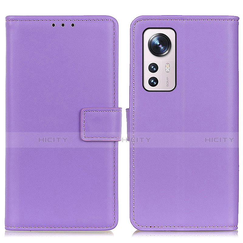 Coque Portefeuille Livre Cuir Etui Clapet A08D pour Xiaomi Mi 12 5G Violet Plus