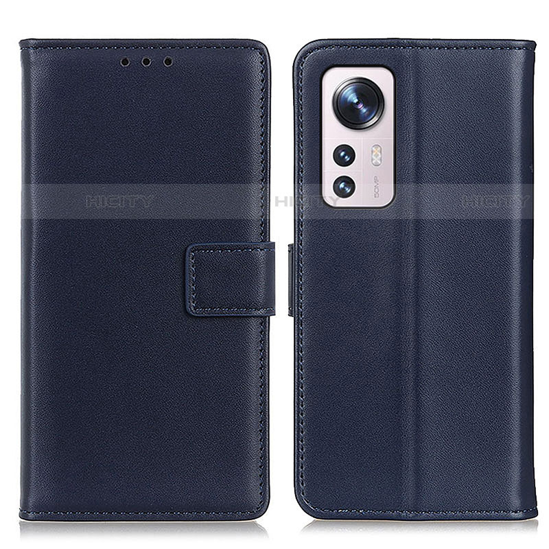 Coque Portefeuille Livre Cuir Etui Clapet A08D pour Xiaomi Mi 12 Lite 5G Bleu Plus