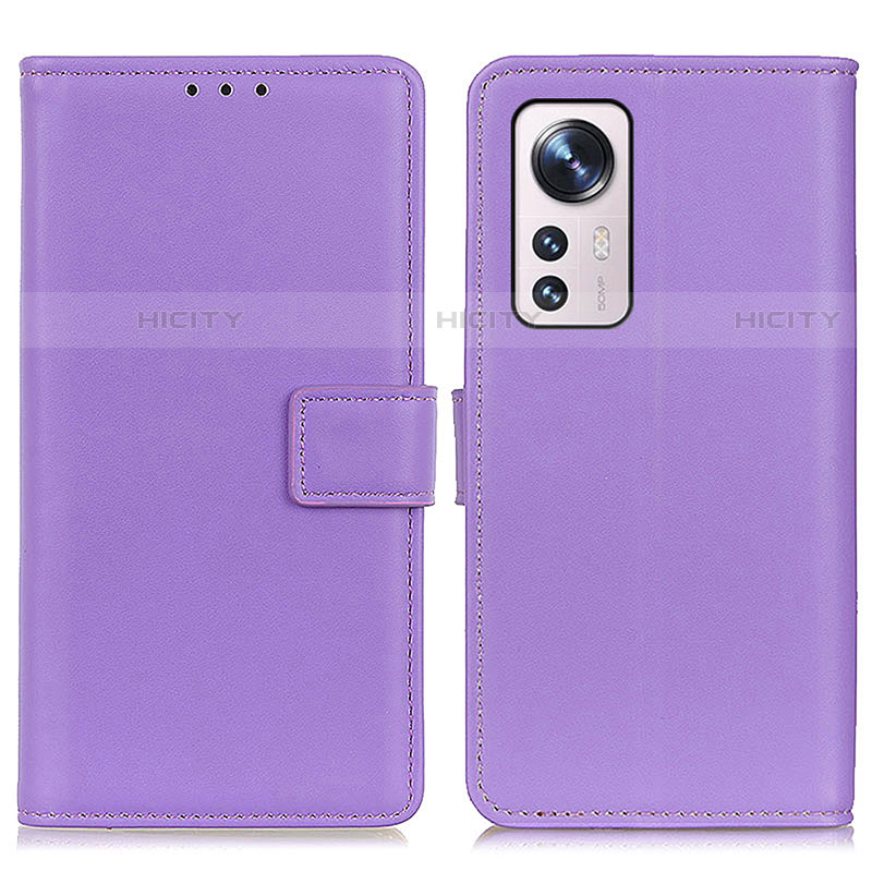 Coque Portefeuille Livre Cuir Etui Clapet A08D pour Xiaomi Mi 12 Pro 5G Violet Plus