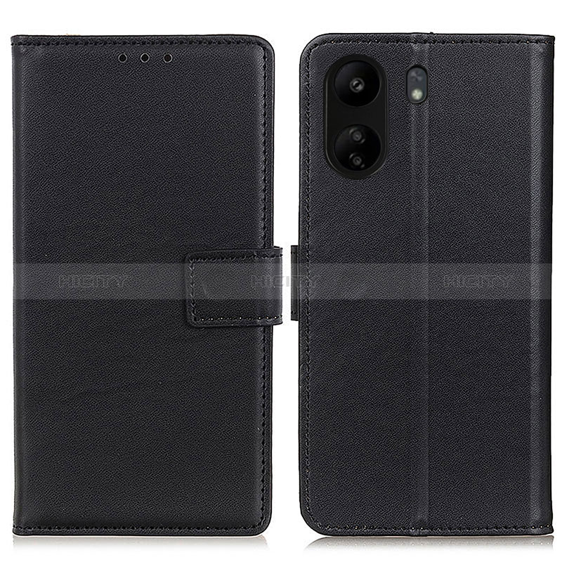 Coque Portefeuille Livre Cuir Etui Clapet A08D pour Xiaomi Poco C65 Noir Plus