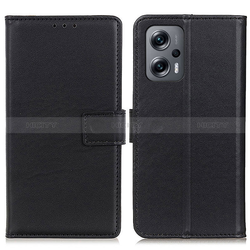 Coque Portefeuille Livre Cuir Etui Clapet A08D pour Xiaomi Poco F5 5G Noir Plus