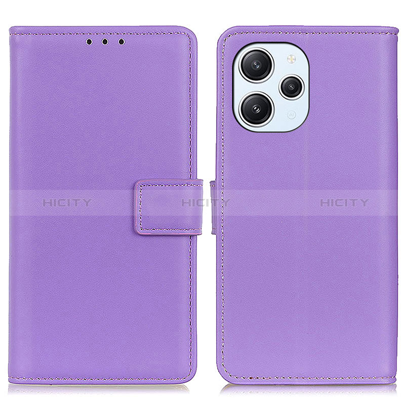 Coque Portefeuille Livre Cuir Etui Clapet A08D pour Xiaomi Redmi 12 4G Violet Plus