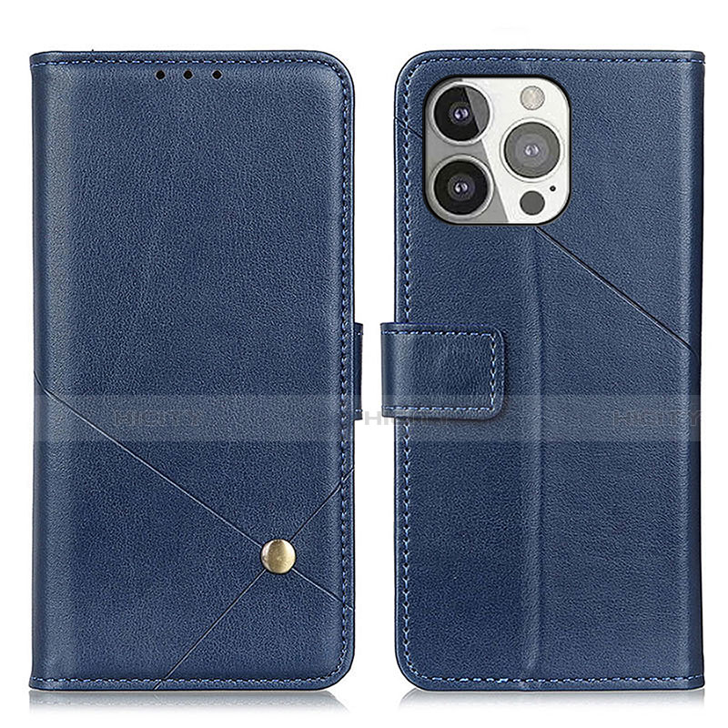 Coque Portefeuille Livre Cuir Etui Clapet A09 pour Apple iPhone 13 Pro Bleu Plus