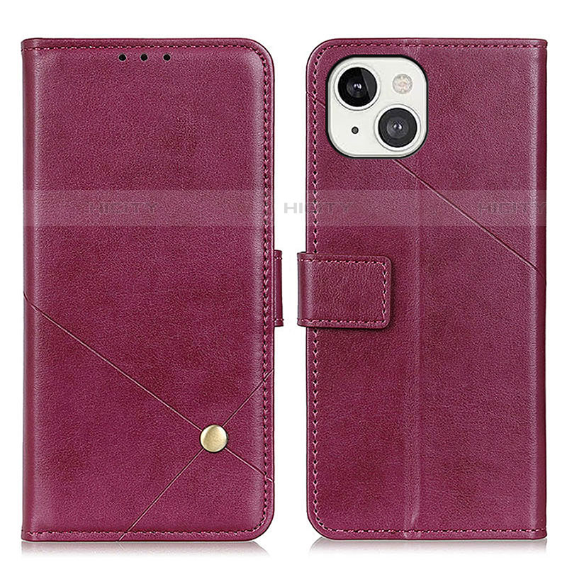 Coque Portefeuille Livre Cuir Etui Clapet A09 pour Apple iPhone 13 Violet Plus