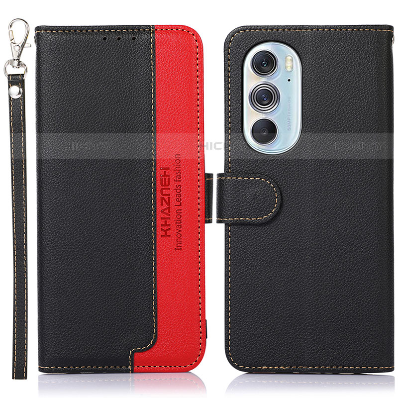 Coque Portefeuille Livre Cuir Etui Clapet A09D pour Motorola Moto Edge Plus (2022) 5G Noir Plus