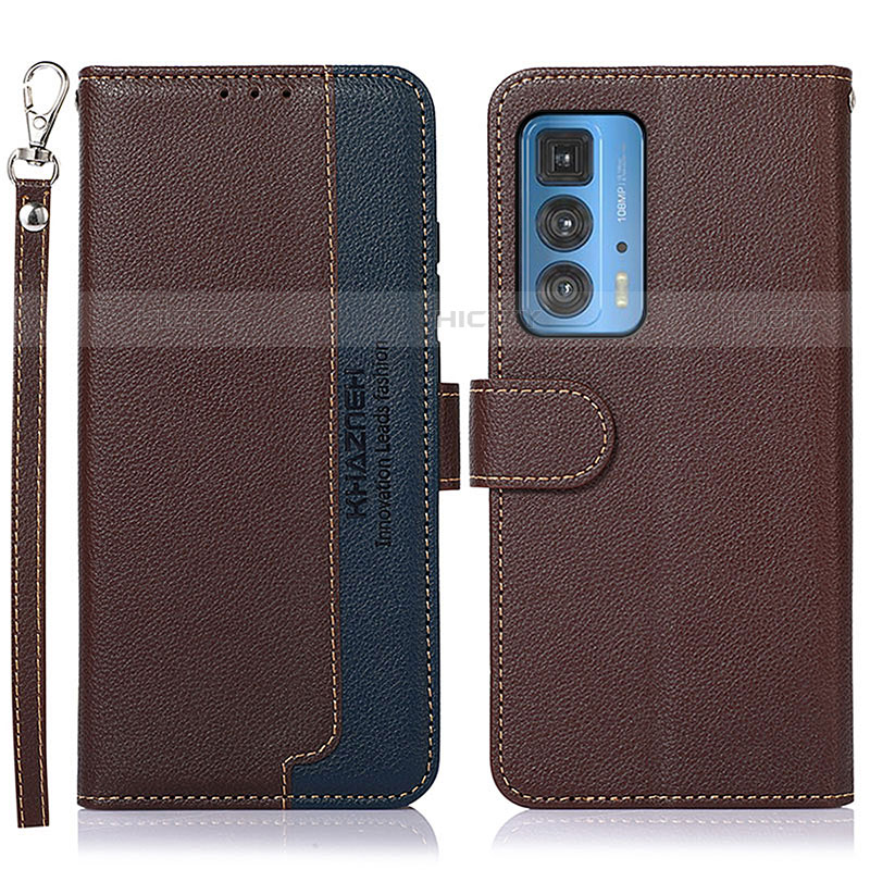 Coque Portefeuille Livre Cuir Etui Clapet A09D pour Motorola Moto Edge S Pro 5G Marron Plus