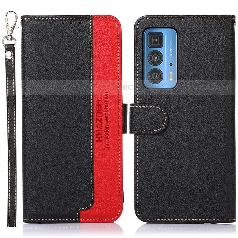 Coque Portefeuille Livre Cuir Etui Clapet A09D pour Motorola Moto Edge S Pro 5G Noir Plus