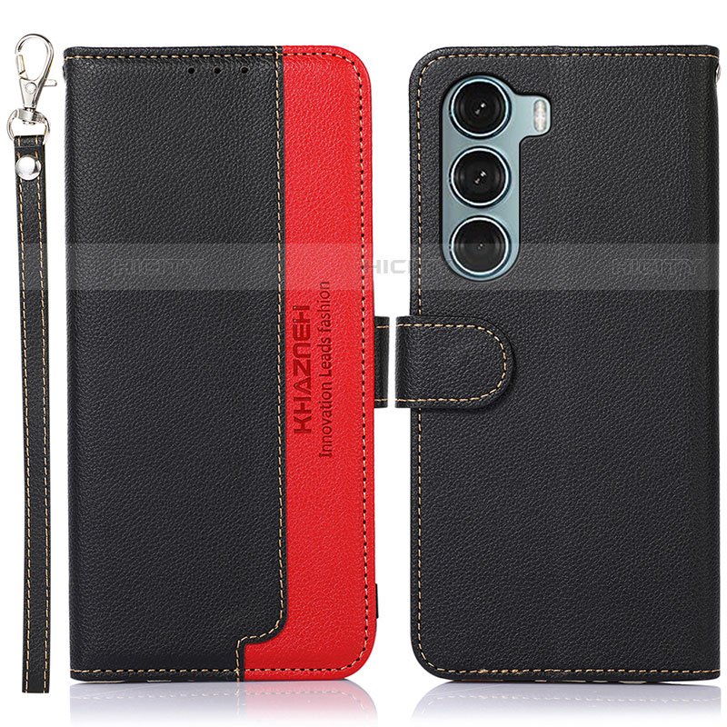 Coque Portefeuille Livre Cuir Etui Clapet A09D pour Motorola Moto Edge S30 5G Noir Plus