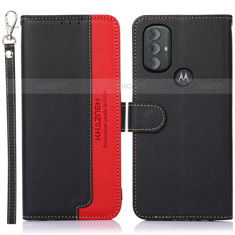 Coque Portefeuille Livre Cuir Etui Clapet A09D pour Motorola Moto G Play (2023) Noir Plus