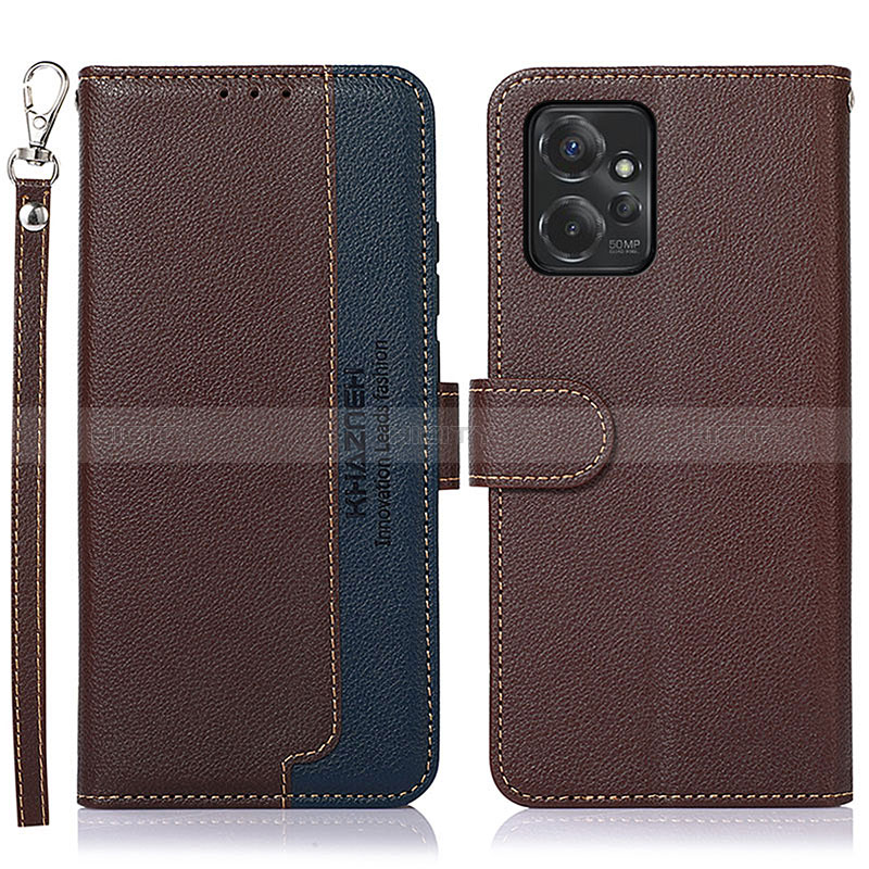 Coque Portefeuille Livre Cuir Etui Clapet A09D pour Motorola Moto G Power 5G (2023) Marron Plus