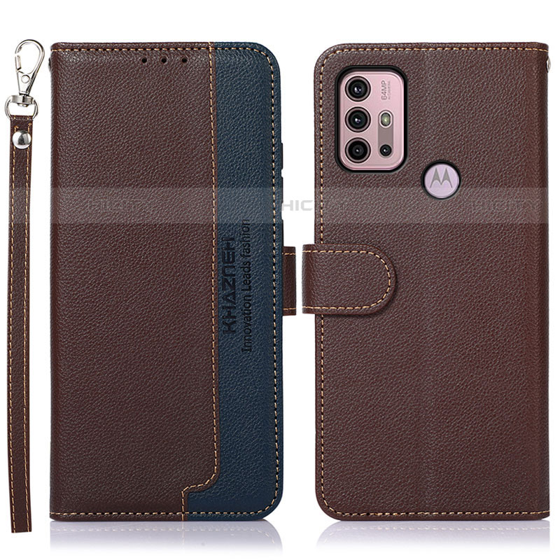 Coque Portefeuille Livre Cuir Etui Clapet A09D pour Motorola Moto G31 Marron Plus