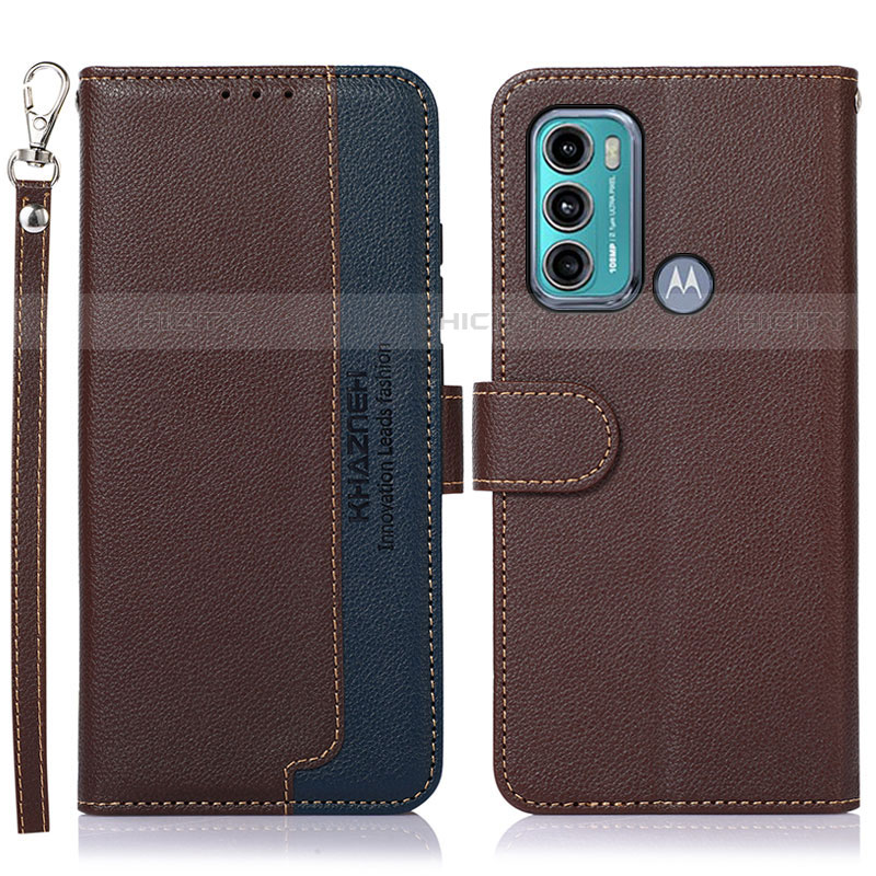 Coque Portefeuille Livre Cuir Etui Clapet A09D pour Motorola Moto G40 Fusion Marron Plus