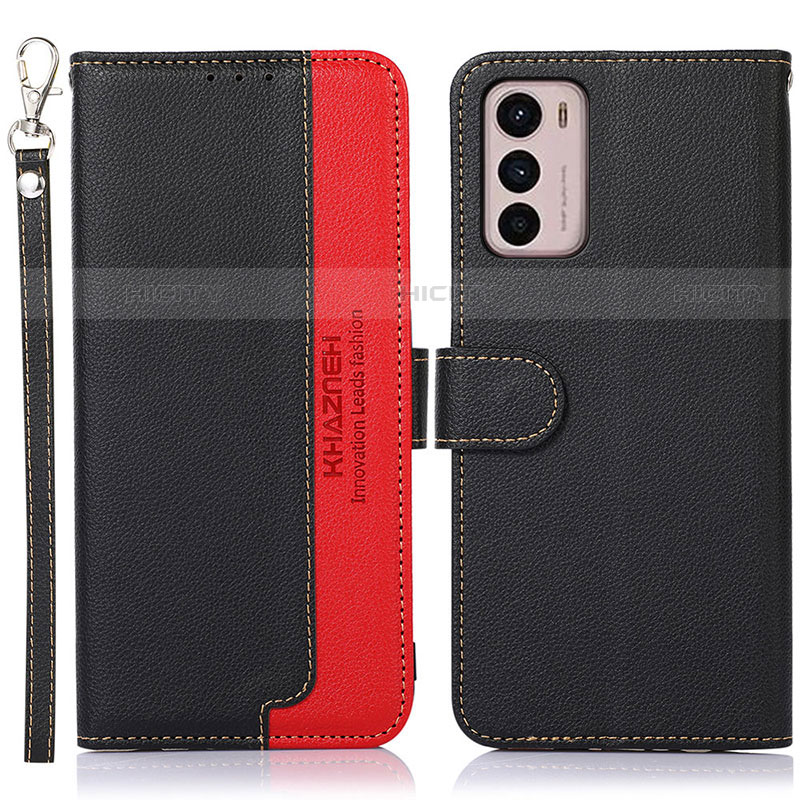 Coque Portefeuille Livre Cuir Etui Clapet A09D pour Motorola Moto G42 Noir Plus