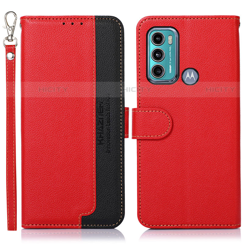 Coque Portefeuille Livre Cuir Etui Clapet A09D pour Motorola Moto G60 Rouge Plus