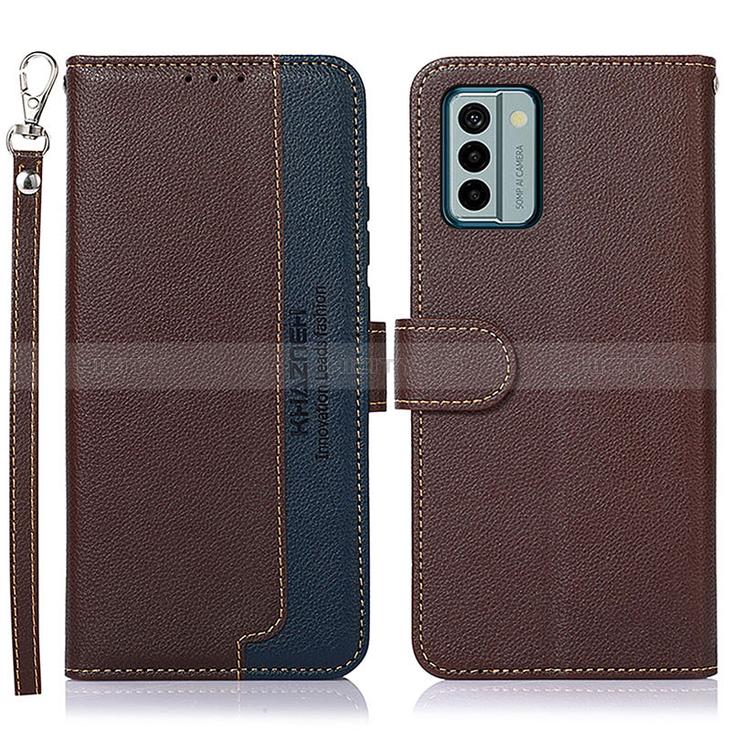 Coque Portefeuille Livre Cuir Etui Clapet A09D pour Nokia G22 Marron Plus