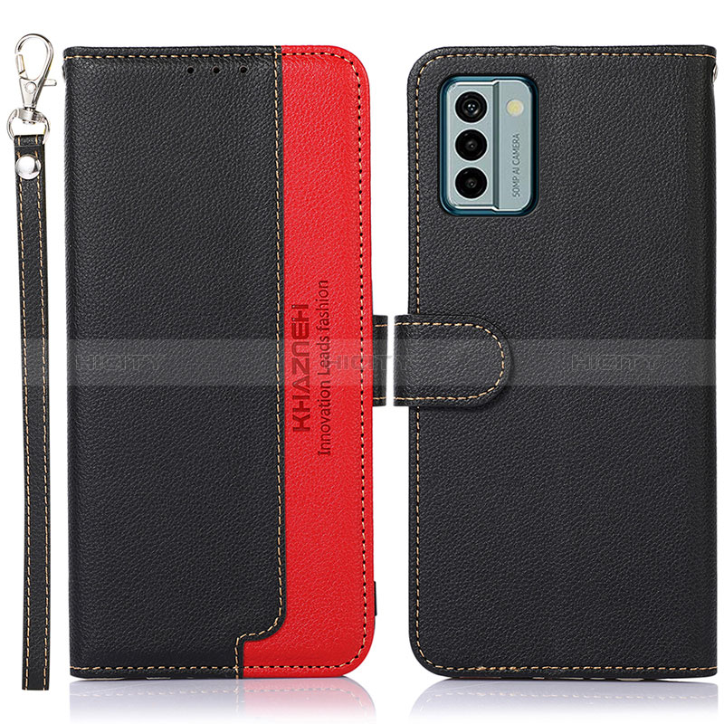 Coque Portefeuille Livre Cuir Etui Clapet A09D pour Nokia G22 Noir Plus