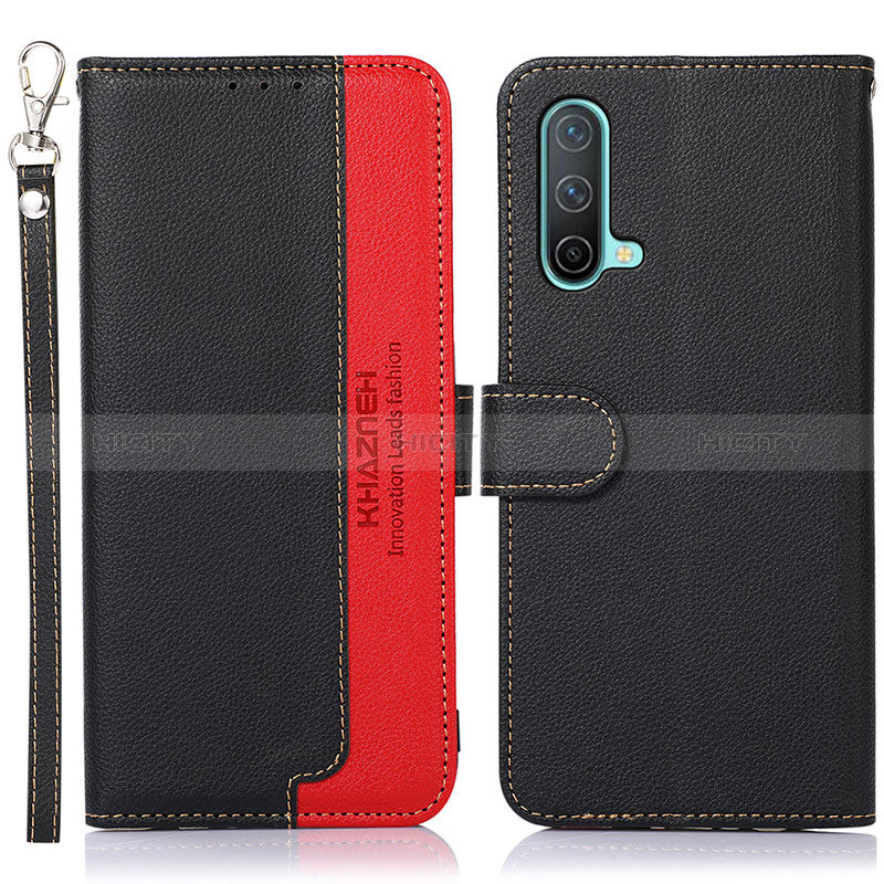 Coque Portefeuille Livre Cuir Etui Clapet A09D pour OnePlus Nord CE 5G Noir Plus