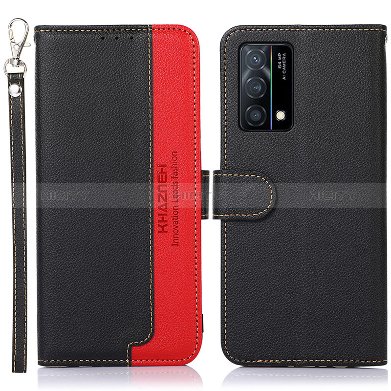 Coque Portefeuille Livre Cuir Etui Clapet A09D pour Oppo K9 5G Noir Plus