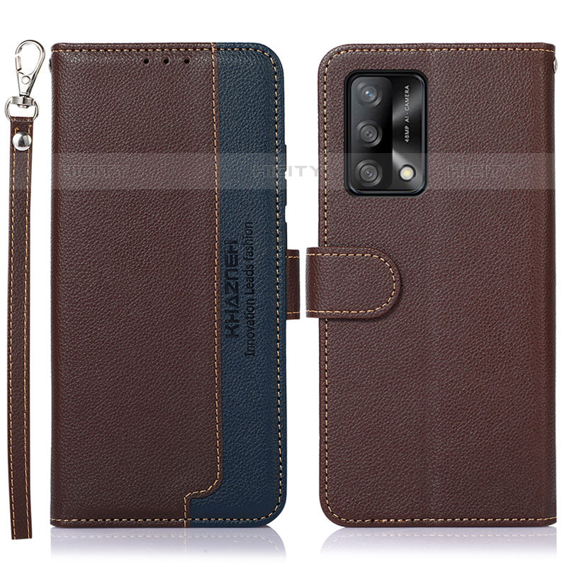 Coque Portefeuille Livre Cuir Etui Clapet A09D pour Oppo Reno6 Lite Marron Plus