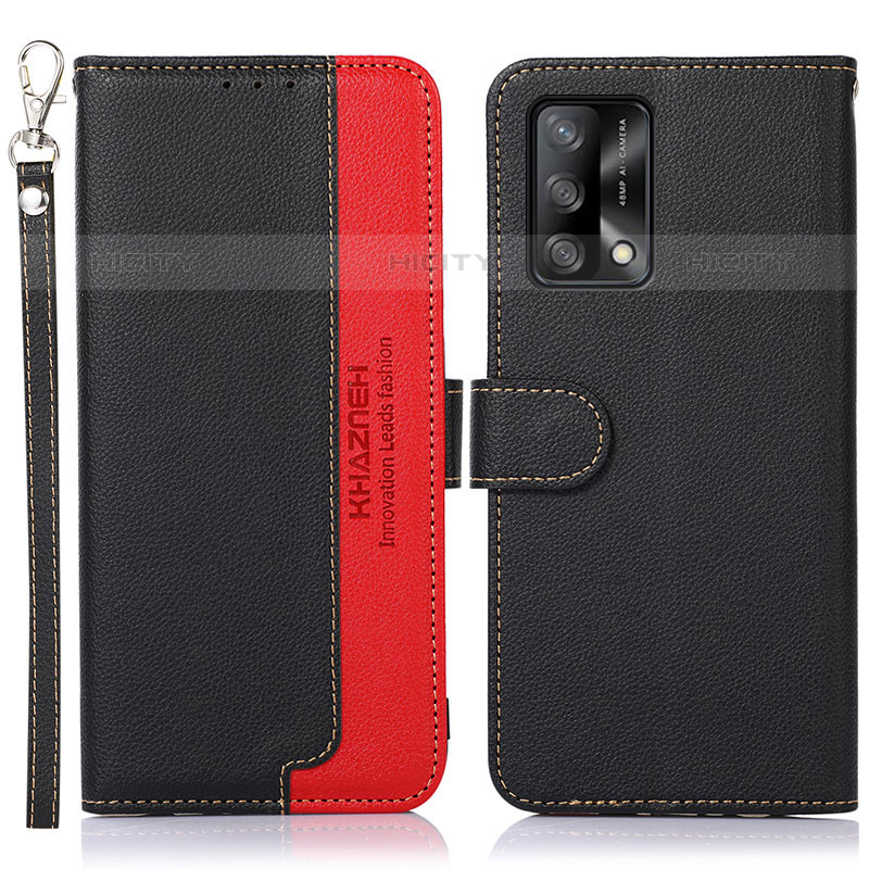 Coque Portefeuille Livre Cuir Etui Clapet A09D pour Oppo Reno6 Lite Noir Plus