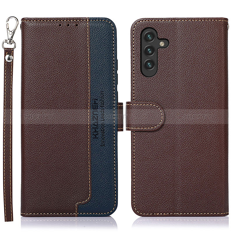 Coque Portefeuille Livre Cuir Etui Clapet A09D pour Samsung Galaxy A04s Marron Plus