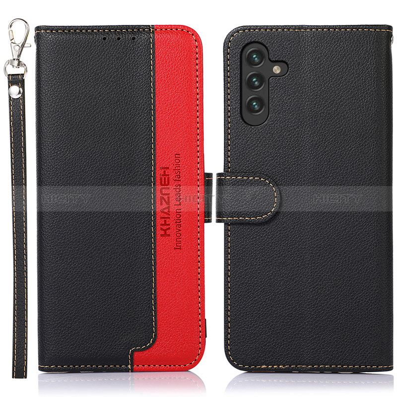 Coque Portefeuille Livre Cuir Etui Clapet A09D pour Samsung Galaxy A04s Noir Plus