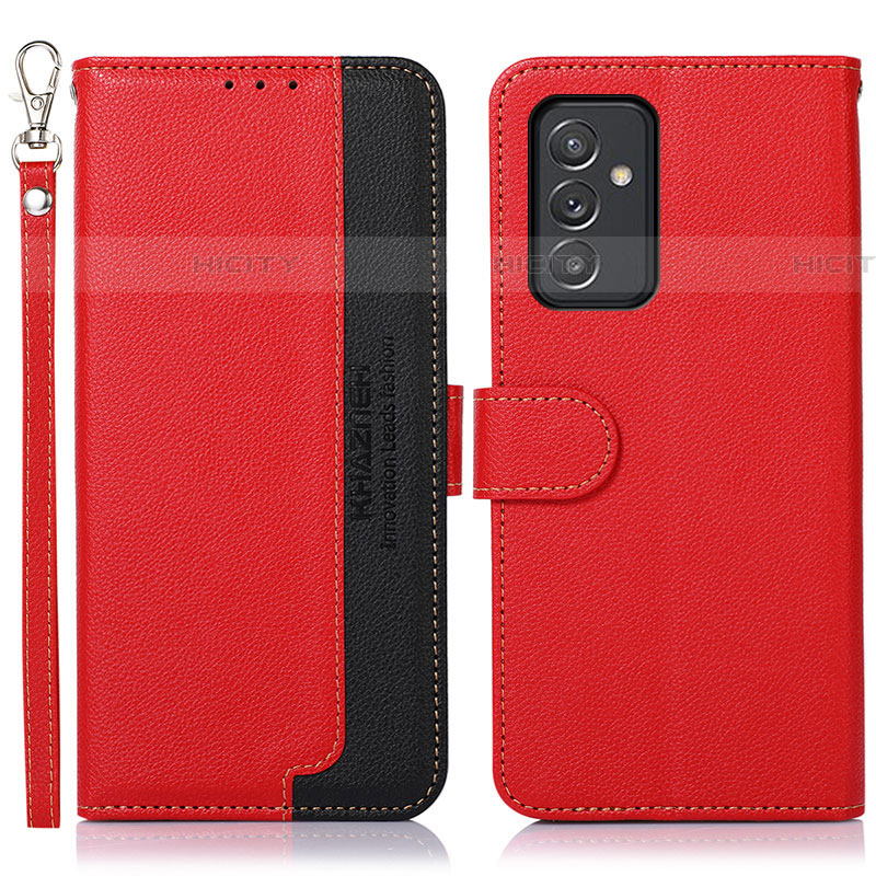 Coque Portefeuille Livre Cuir Etui Clapet A09D pour Samsung Galaxy A24 4G Rouge Plus