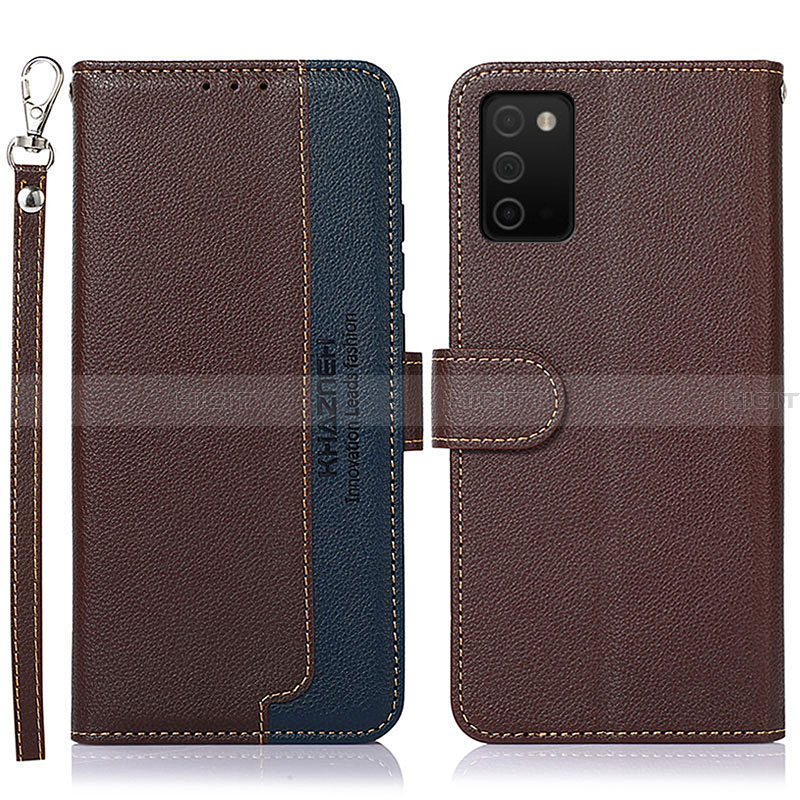 Coque Portefeuille Livre Cuir Etui Clapet A09D pour Samsung Galaxy F02S SM-E025F Marron Plus