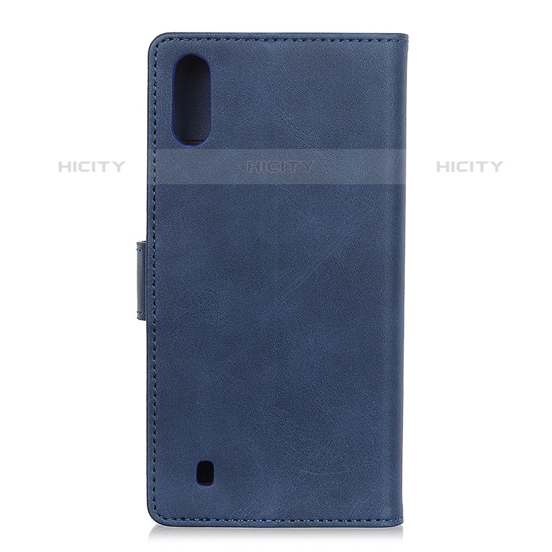 Coque Portefeuille Livre Cuir Etui Clapet A09D pour Samsung Galaxy M01 Bleu Plus