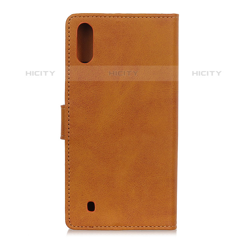 Coque Portefeuille Livre Cuir Etui Clapet A09D pour Samsung Galaxy M01 Marron Plus