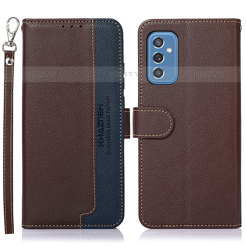 Coque Portefeuille Livre Cuir Etui Clapet A09D pour Samsung Galaxy M52 5G Marron Plus