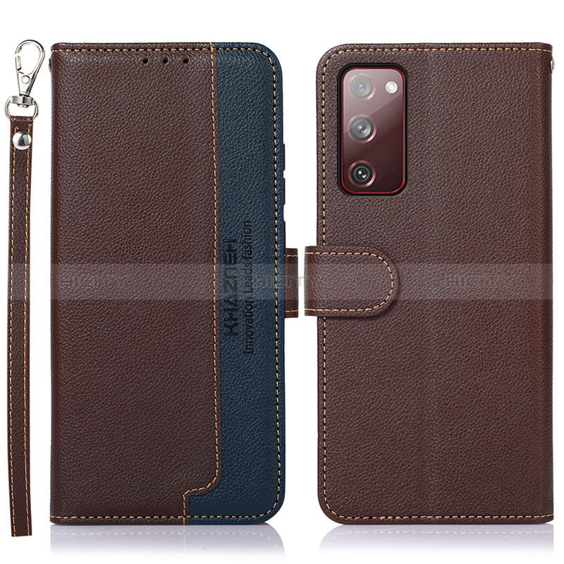 Coque Portefeuille Livre Cuir Etui Clapet A09D pour Samsung Galaxy S20 FE 4G Marron Plus