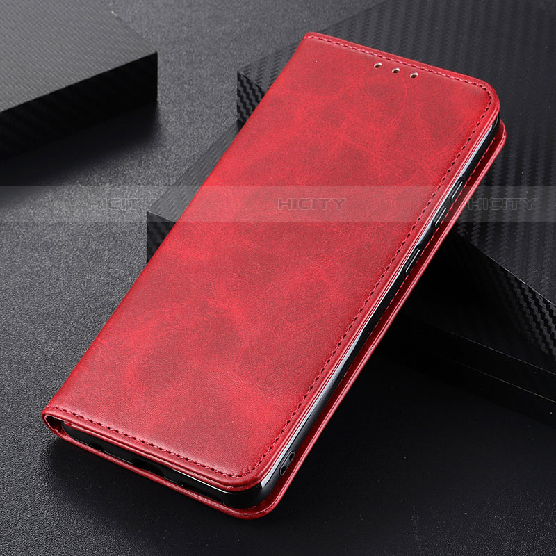 Coque Portefeuille Livre Cuir Etui Clapet A09D pour Samsung Galaxy S21 FE 5G Rouge Plus