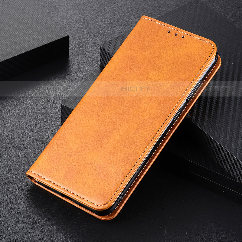 Coque Portefeuille Livre Cuir Etui Clapet A09D pour Samsung Galaxy S21 Plus 5G Brun Clair Plus