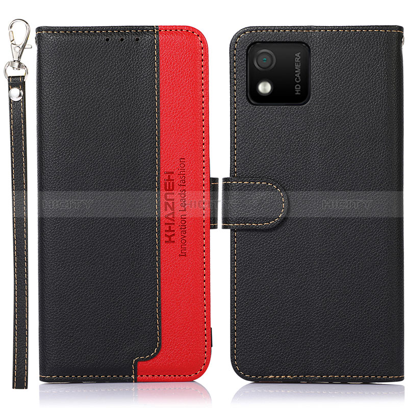 Coque Portefeuille Livre Cuir Etui Clapet A09D pour Wiko Y52 Noir Plus